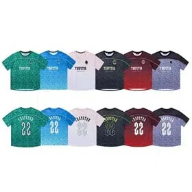 Trapstar basketball uniform football uniform sports couple short-sleeved T-shirt-1079  