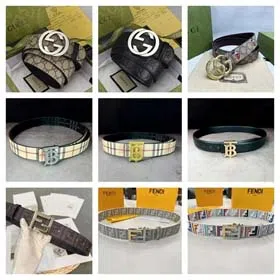Gucci Burberry Fendi belts-1543  