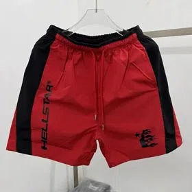 Hell Star Color Block Letters Fashion Shorts (4 Styles)-1631  