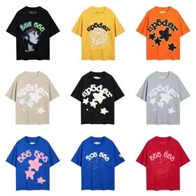 SP5DER Foaming Printed Casual Half Sleeve Unisex T-Shirt-1862  