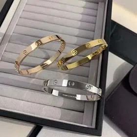 Cartier Light luxury rose gold screwdriver bracelet for men and women（3 CP)-2068  