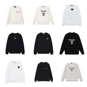PRADA New Striped Classic Wool Crew Neck Sweater-2172  