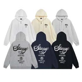 Stussy Hooded Autumn and Winter Crew Neck Top Heavy Terry-2218  
