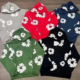 Denim Tears European and American trendy brand foam printing loose sweatshirt-2263  