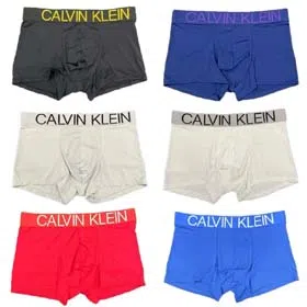 Calvin Klein CK Men's Fashion Solid Color Breathable Briefs Boxer Briefs Underwear 3pcs-2413  