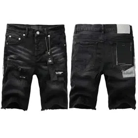 Purple fashion trend denim casual shorts jeans (8 styles)-2434  
