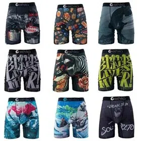 Ethika graffiti print briefs men's large size sports boxer briefs men's boxer briefs underwear-2493  