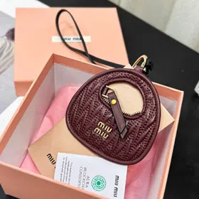 miumiu leather embroidered bag hanging ornaments-3525  