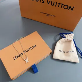 Louis Vuitton LV full diamond letter necklace-3955  