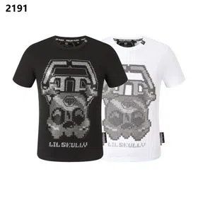 PHILIPP PLEIN PP printed round neck pullover short sleeve T-shirt (39 styles)-2848  