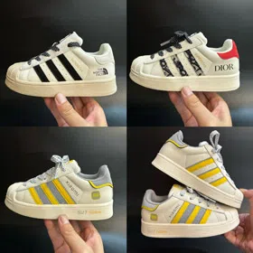 Adidas originals SUPERSTAR shell toe low-top kids' sneakers-4143  