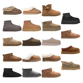 UGG Tazz split leather all-match non-slip low-top casual shoes-4309  