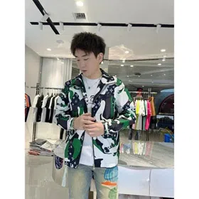 LOUIS VUITTON LV color matching character pattern hooded zipper sweatshirt -4399  