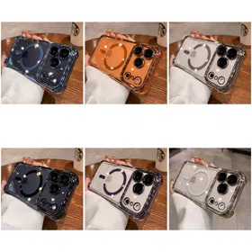 Apple iPhone 17 case with four corners for drop protection, built-in magnetic closure and lens protector-4628  