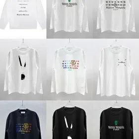 Maison Margiela pure cotton double-layered loose-fitting oversized T-shirt-5018  