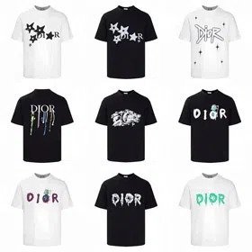 Dior logo-print wide crew neck short-sleeved T-shirt-5172  