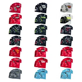 Hellstar printed loose short-sleeved shirt and shorts set-5185  