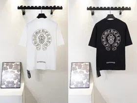 Chrome Hearts CH New Collection Colorful Embroidered Sanskrit Short-Sleeved T-shirt-5416  