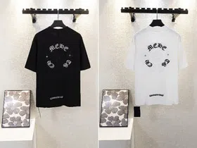 Chrome Hearts CH new design short-sleeved T-shirt with embroidered patches-5423  