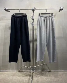 Miu Miu solid color casual straight-leg sweatpants-5447  