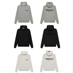 ESSENTIALS Sweatshirt with flocked print on the back-5534  
