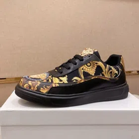 Versace new printed and color-blocked trendy casual sneakers-5766  