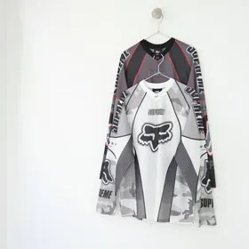 Supreme x Fox Racing Quick-Drying Long-Sleeve Sports T-Shirt--5954  