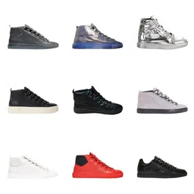 Balenciaga Leather Sneakers Comfortable and Versatile-6026  