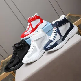 Prada New Mesh Breathable High-Top -Sneakers-6108  