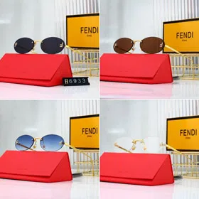 Fendi Chamfered Oval Sunglasses-6118  