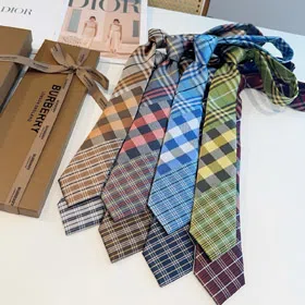 Burberry Classic Check Jacquard Silk Tie-6592  